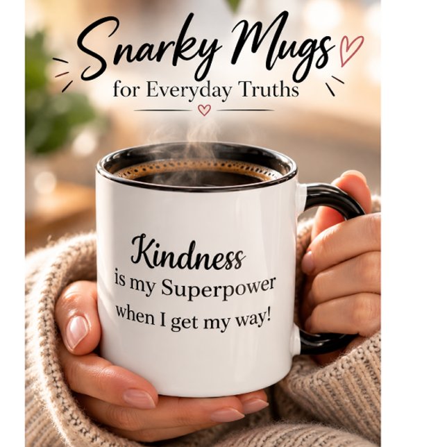 Taza Poder de superhéroe divertido (Subido por el creador)