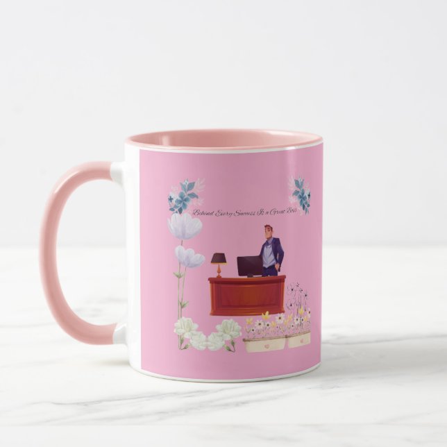 Taza Poder del liderazgo rosa (Izquierda)