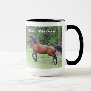 Taza "Poder en caballo salvaje   de Alberta del