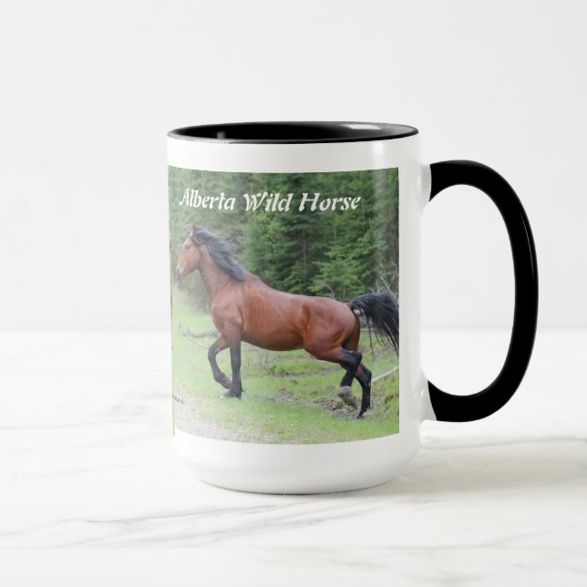 Taza "Poder en caballo salvaje   de Alberta del (Derecha)