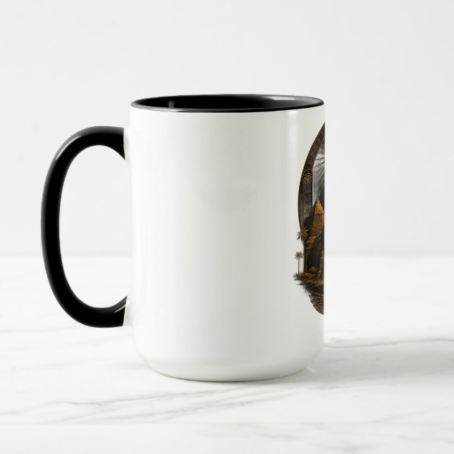 Taza Poder Silencioso | Gran Diseño Esfinge de Egipto (Izquierda)