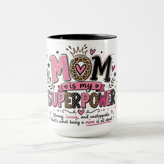 Taza Poder Súper Mamá Inspiradora (Centro)