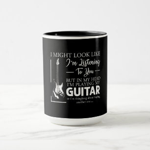 Taza Podría parecerme a que te escucho guitarra musica