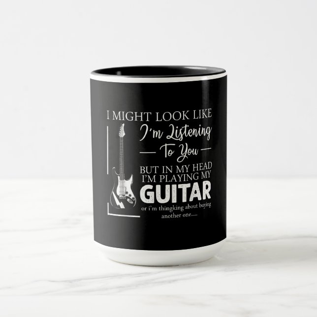 Taza Podría parecerme a que te escucho guitarra musical (Centro)