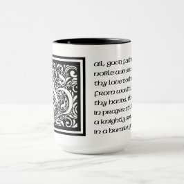 Taza Poema de estilo medieval para un noble padre