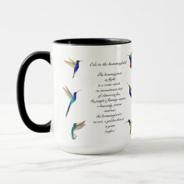 Taza Poema de Pablo Neruda Hummingbird