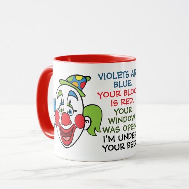 Taza Poema de Payaso aterrador (Anverso izquierdo)