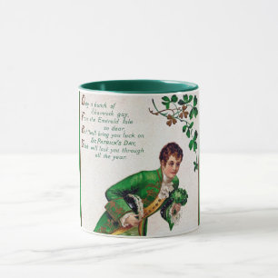 Taza Poema del Día de San Patricio, Vintage