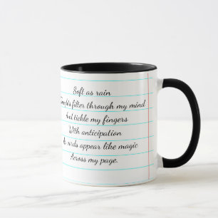 Taza Poema Motivacional Que Soy Escritora Personalizada