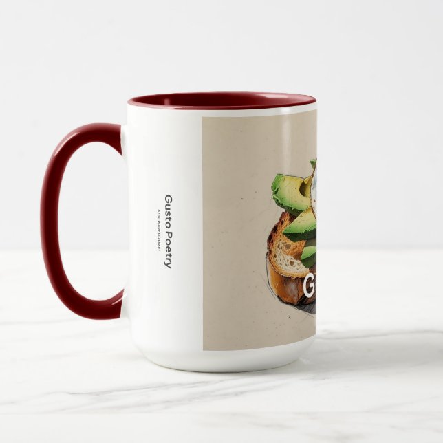 Taza Poesía de aguacate y tostada de huevo (Izquierda)