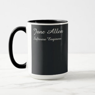 Taza Poeta Minimalista de Haiku Digital Moderno