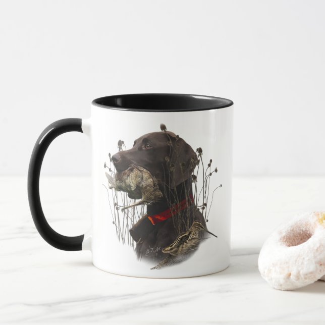Taza Pointer Alemán de Pelo Corto (Con donut)