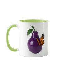 Poire et papillon