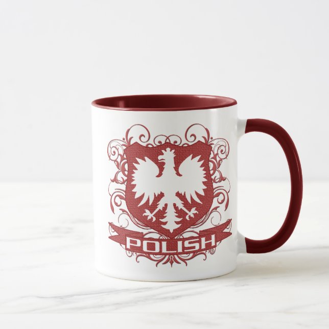 Taza polaca del escudo de Eagle (Derecha)