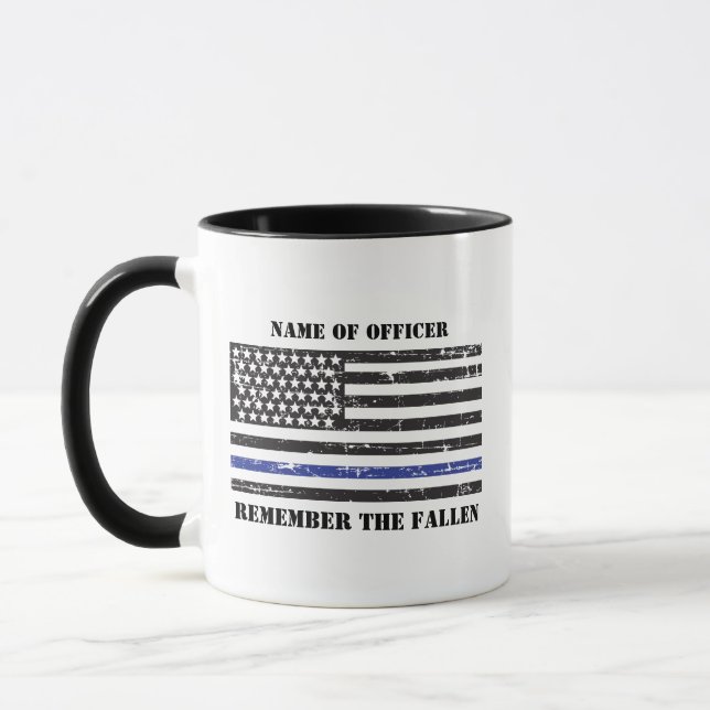 Taza Policía Conmemorativa, Personalizada De La Línea A (Izquierda)