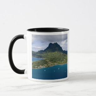 Taza Polinesia Francesa, Bora Bora. Vista aérea de