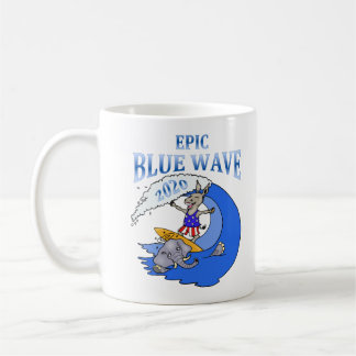 Taza política de la onda azul épica