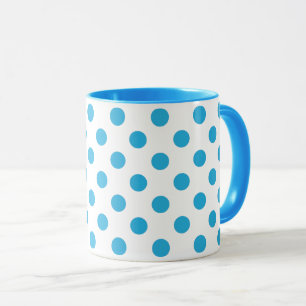 Taza Polka de mediados de siglo tiñe de turquesa a la p