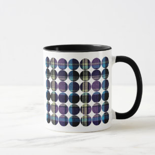 Taza Polka Dot Plaid (oscuro)