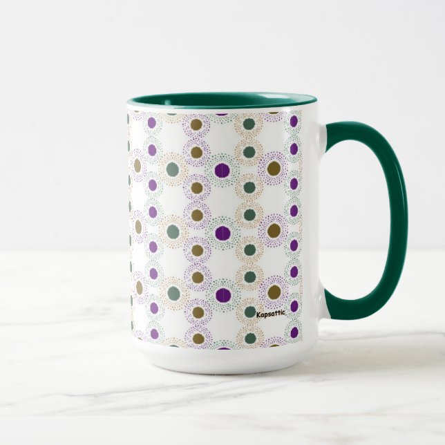 Taza Polkadots (oro/verde/púrpura) (Derecha)