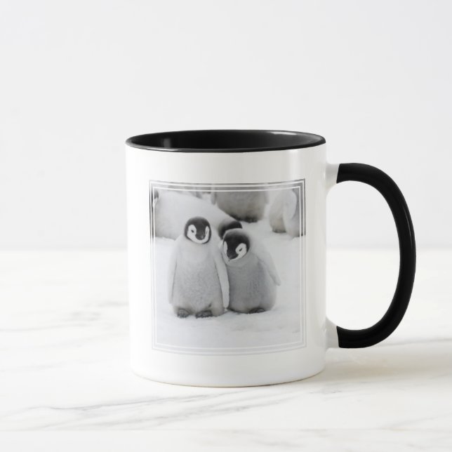 Taza Pollitos de pingüino del emperador sobre hielo en  (Derecha)