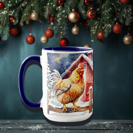 Taza Pollo de Navidades rusos aburridos