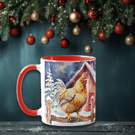 Taza Pollo de Navidades rusos aburridos