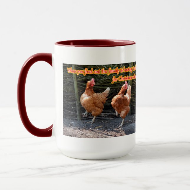 Taza Pollo y gallo divertidos Memes con imágenes (Izquierda)