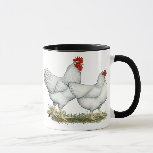 Taza Pollos de rock blanco (Derecha)