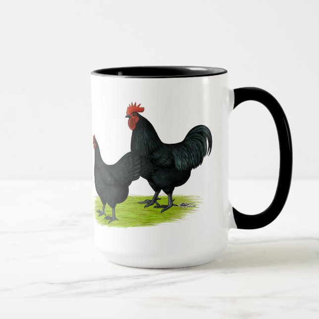 Taza Pollos negros de Australorp (Derecha)