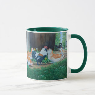 Taza Pollos Salmon Favorelle/Caballo Amish y buggys