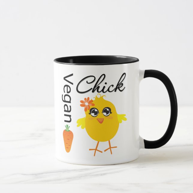 Taza Polluelo 2 del vegano (Derecha)