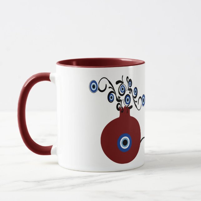 Taza pomegranate with evil eye mug (Izquierda)
