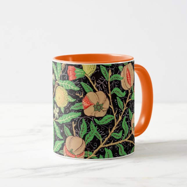 Taza Pomegranato y flores en ramas (Anverso derecho)