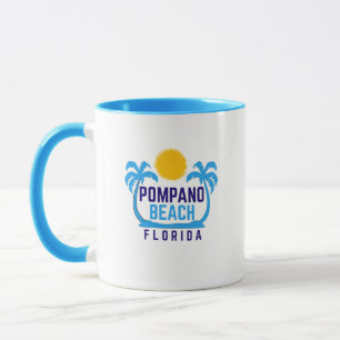 Taza Pompano Beach Florida Café Mug