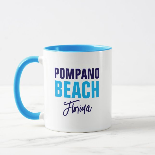 Taza Pompano Beach Florida Coffee Mug (Izquierda)