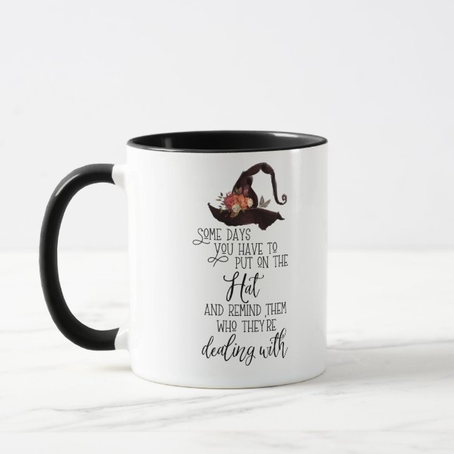 Taza Pon al Gorra y recuérdales a Mug (Izquierda)