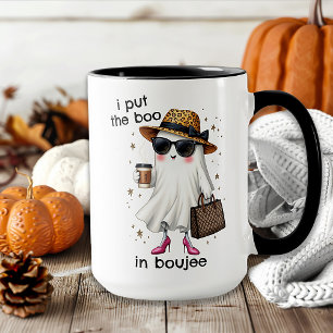 Taza Pongo el Boo en Boujee Fantasma Coquette Halloween