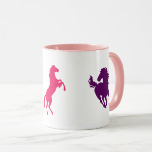 Taza Ponios rosados y púrpura