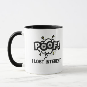 Taza Poof I Perdió Interés Divertido TDAH Neurodiversid