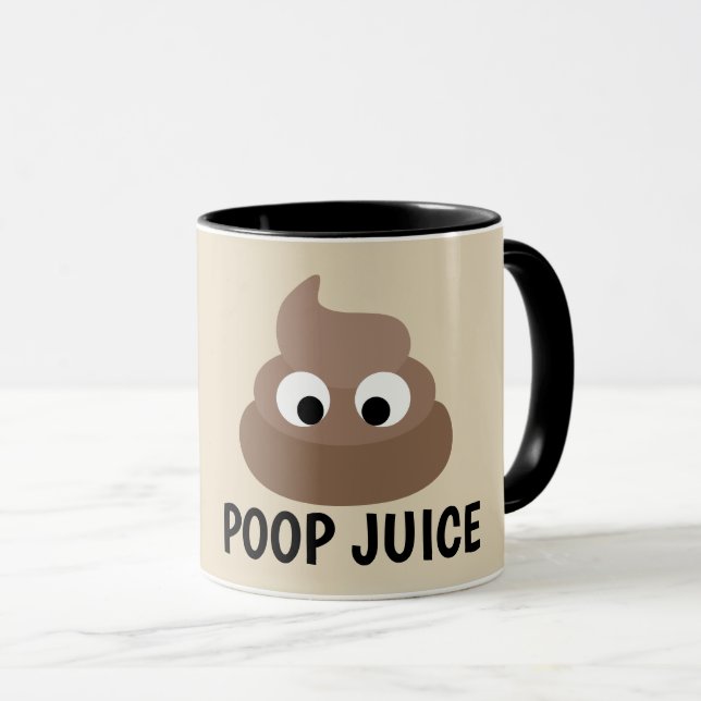 Taza POOP JUICE Funny Coffee Mugs (Anverso derecho)