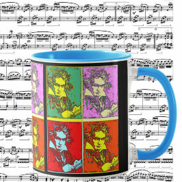 Taza Pop-art Beethoven