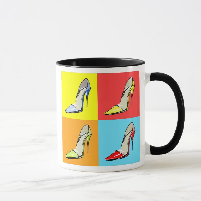 Taza Pop Art Stilettos Coffee Mug, Tema De La Moda (Derecha)