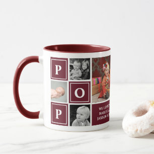Taza Pop Te Amamos Collar Personalizado de Fotos en Col