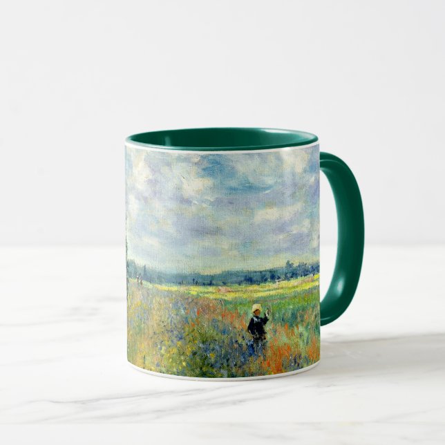 Taza Poppyfield cerca de Argenteuil por Monet (Anverso derecho)