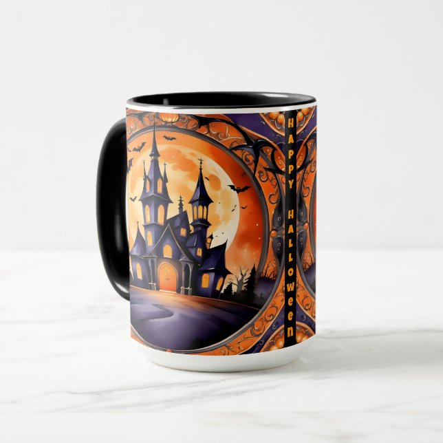 Taza Popular Colección de Calabaza de Halloween de otoñ (Anverso izquierdo)