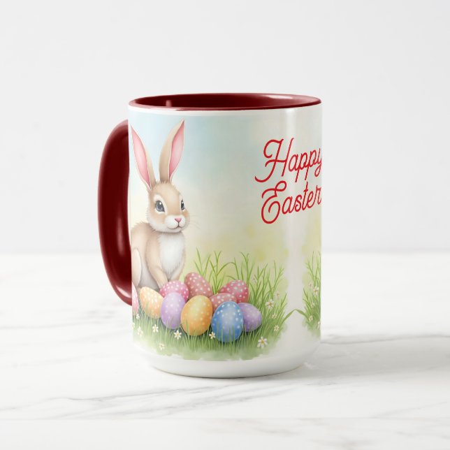 Taza Popular Cute Easter Bunny And Eggs Collection (Anverso izquierdo)