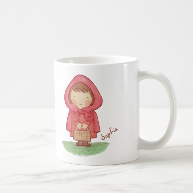 Taza popular del cuento del Caperucita Rojo lindo (Derecha)