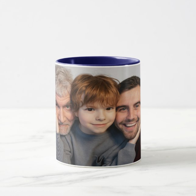 Taza Popular foto-museo personalizada del Día del Padre (Centro)