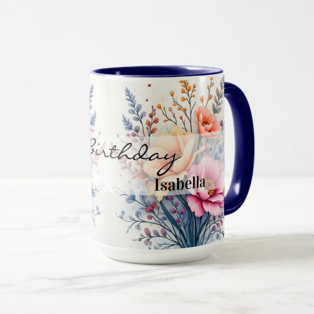 Taza Popular Wildflowers Beautiful Luxury Collection (Anverso derecho)